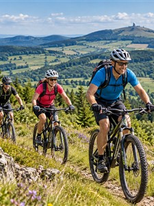 Kurt ist "Kurts-mal-weg" mit seinem MTB in der Rhön